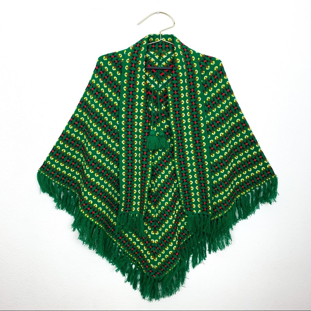 Vintage Fringe Poncho
